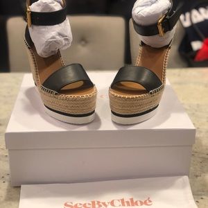 See By Chloe Glyn Wedge Sandal - Size 7 (BRAND NEW!)